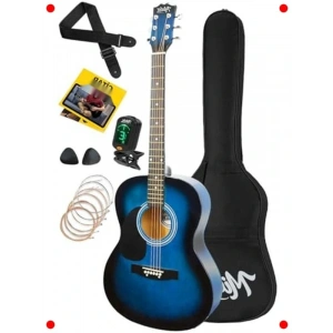 Mavi 4/4 Boyut Akustik Gitar (40 İnç Yetişkin)