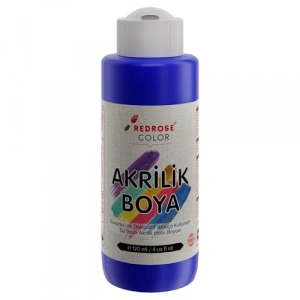 Mavi Akrilik Boya, 120 ml Kapasite, Sanatsal Projeler için