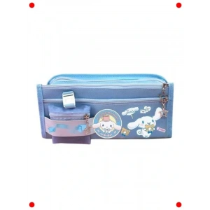 Mavi Çok Gözlü Yüksek Kapasiteli Kalem Kutusu