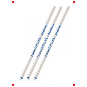 Mavi Kısa Dolma Kalem Kartuşu - 3lü Set