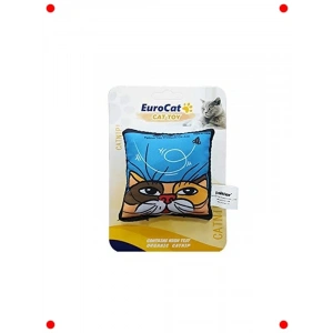 Mavi Yastık Kedi Oyuncağı - 8 Cm