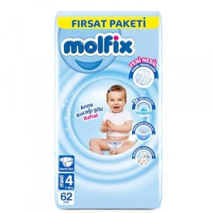 Maxi Bebek Bezi 62 Adet Fırsat Paketi 4 Beden