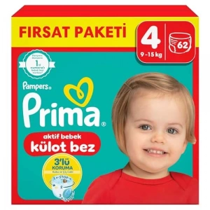 Maxi Beden Külot Bebek Bezi, 62 Adet 4 Beden