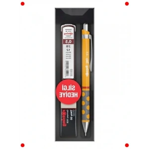 Mekanik Kurşun Kalem 0.5mm & Silgi, Turuncu