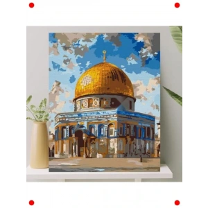 Mescid-i Aksa Sılarla ma Tuvali, Çerçeveli (40x50cm)