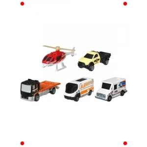 Metal Araba Seti 5li - Şehir Macerası Temalı