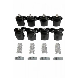 Metal Gövde Cam Duşakabin Tekerleği, 8li Set