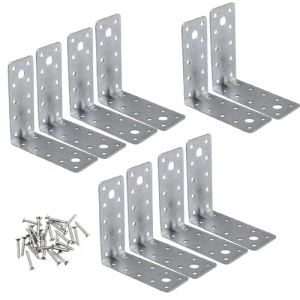 Metal Köşebent 100x100x40 mm - 10 ADET Duvar Sabitleme Aparatı