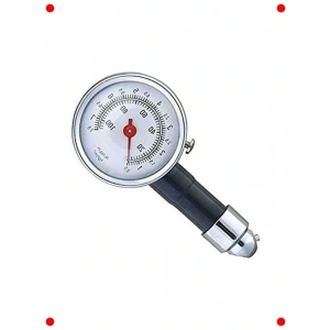 Metal Lastik Basınç Ölçer (Siyah)