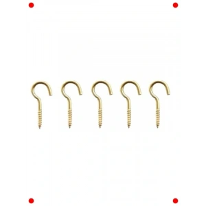 Metal Piton Kancalı Vidalı Gerdirme, 5 Adet