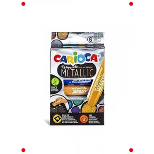 Metalik Renkli Çubuk Boya Kalemi Seti, 6lı