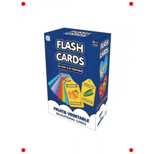 Meyve Sebze Eğitim Kartları Çift Dilli (48 Adet)