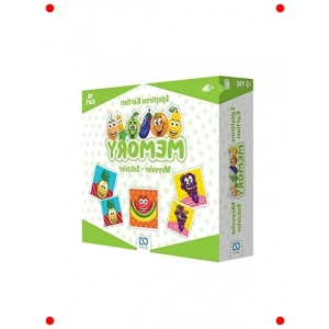 Meyveler & Sebzeler Temalı Memory Eşleştirme Kartları