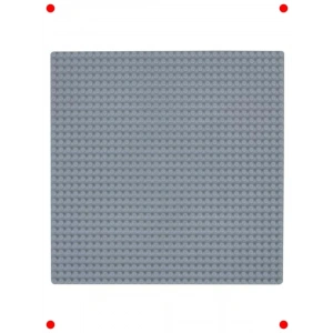 Micro Blok Yapım Seti Oyun Tablası - Açık Gri