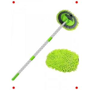 Mikrofiber Uzun Saplı Araç Temizleme Fırçası Seti