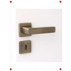 Modern Antik Füme Rozetli İç Kapı Kolu Takımı (Sağ/Sol)