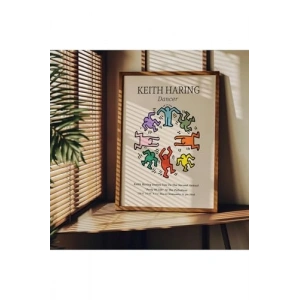 Modern Dektif Çerçevesiz Poster, 40x50 cm Keith Haring Teması