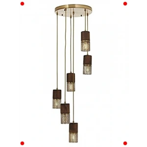 Modern Eskitme ize Metal Ahşap E27 Duy 40cm