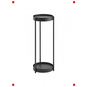 Modern Siyah Çelik Bitki Standı