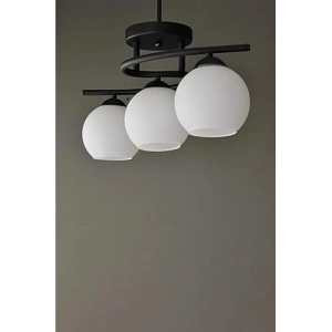 Modern Siyah Renk Camlı Avize, Salon ve Mutfak İçin