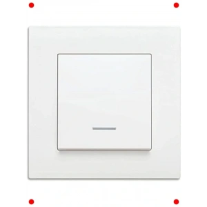 Modern Tasarım Beyaz Tekli Anahtar