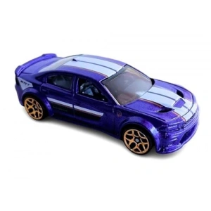 Mor Metalik 20 cm Dodge Charger Hellcat Kısa Kart Model