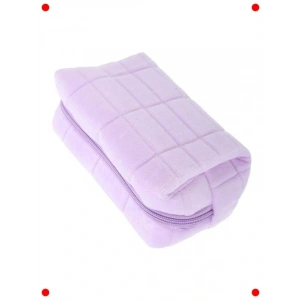 Mor Taşınabilir Yumuşak Makyaj ve Bakım Çantası