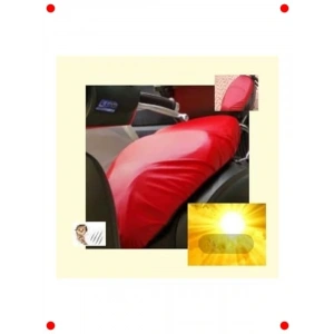 Motosiklet Kırmızı Su Geçirmez Deri Sele Kılıfı