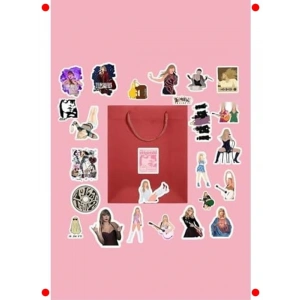 Müzik Yıldızı Temalı Defter Çıkartma Paketi, 84 Adet