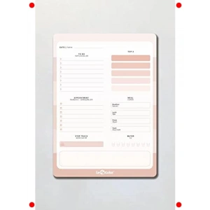 Natürel Tasarım Günlük Planlayıcı Blok Defter