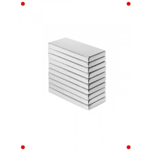 Neodyum Dikdörtgen Blok Mıknatıs (5 Adet) 20x10x3 mm