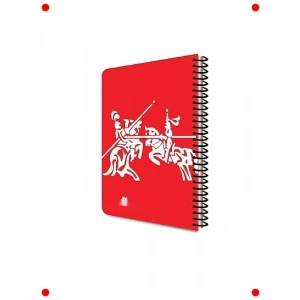 Neon PP Kapaklı Kareli Spiralli Defter (140 Yaprak)