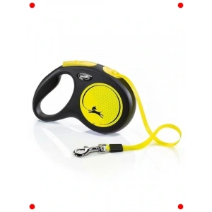 Neon Renk 5 Metre Şerit Köpek Tasması (S Beden)