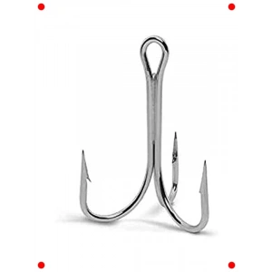 Nikel Kaplama Üçlü Olta İğnesi Seti (25 Adet)