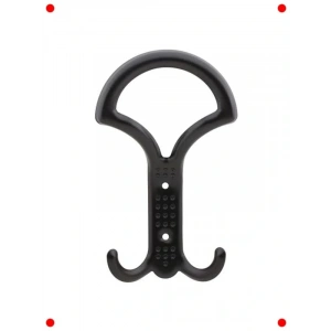 Noktalı Metal Duvar Askısı Seti (5 Adet, Siyah)