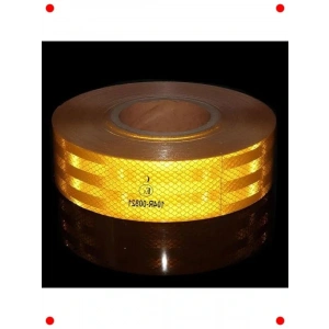 Onaylı Reflektörlü Sarı İkaz Bandı (5m x 5cm)