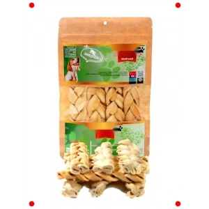 Örgü Dana Derisi Köpek Çiğneme Ödülü