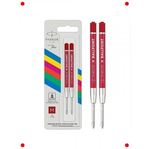 Orta Uçlu Kırmızı Tükenmez Kalem Refili - 2li Paket