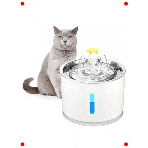 Otomatik Evcil Hayvan Su Sebili - Çelik Başlıklı