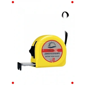 Otomatik Kilitli Çelik Şerit Metre - 5m x 25mm