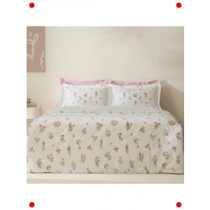 Pamuk Çift Kişilik Pembe Nevresim Takımı