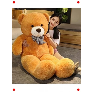 Papyonlu Kahverengi Dev Peluş Ayıcık (140 cm)