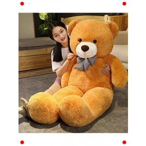 Papyonlu Kahverengi Dev Peluş ıcık (140 cm)