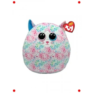Parıltılı Gözlüklü Yıldız Kedi Peluş Yastık - 22 cm