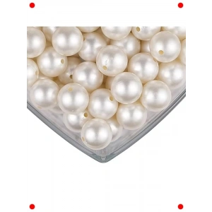 Parlak İnci Boncuk Seti - 6mm - 100 Gram