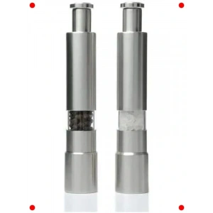 Paslanmaz Çelik 2li Manuel Tuz ve Karabiber Değirmeni