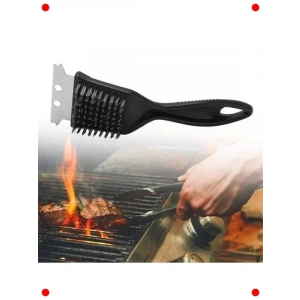 Paslanmaz Çelik 2si 1 Arada Mangal Temizleme Fırçası