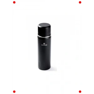 Paslanmaz Çelik Çift Katmanlı Siyah Termos 500 ml