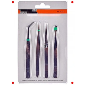 Paslanmaz Çelik Cımbız Seti - 4 Parça