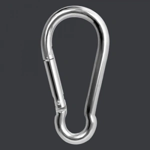 Paslanmaz çelik karabina, 12 mm boyutuyla kamp ve tırmanma için